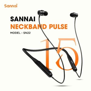 SN-22 Super Bass Neckband – 15-Hour Playtime, Quick Charge, Clear Calls & Exclusive Bass